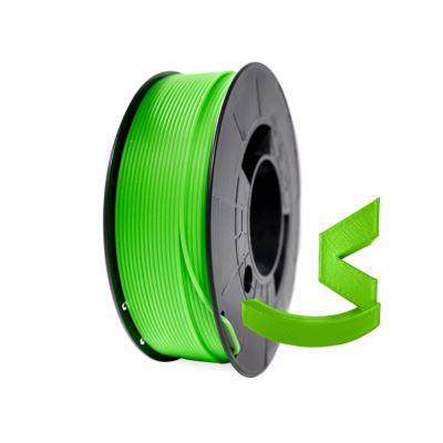PLA-HD  1.75mm / Verde fluo / Fluorescent green / Verde fluorescente/ 1 kg / Winkle stampa 3d